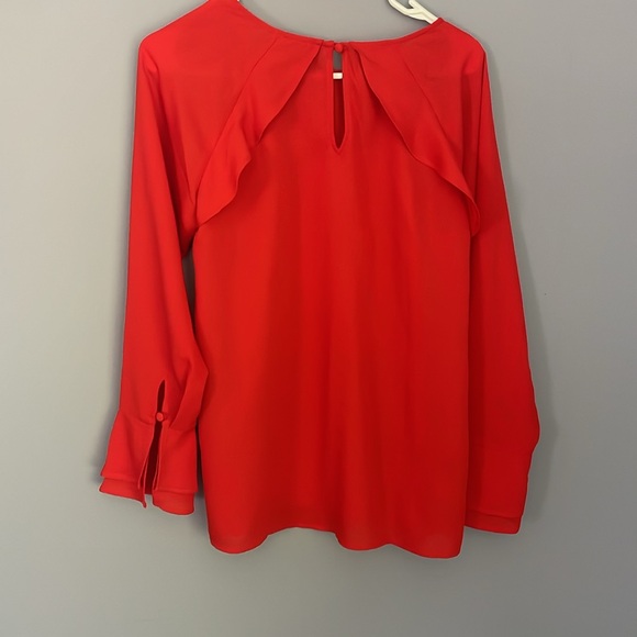 Ann Taylor Orange Blouse Size S - Picture 2 of 3